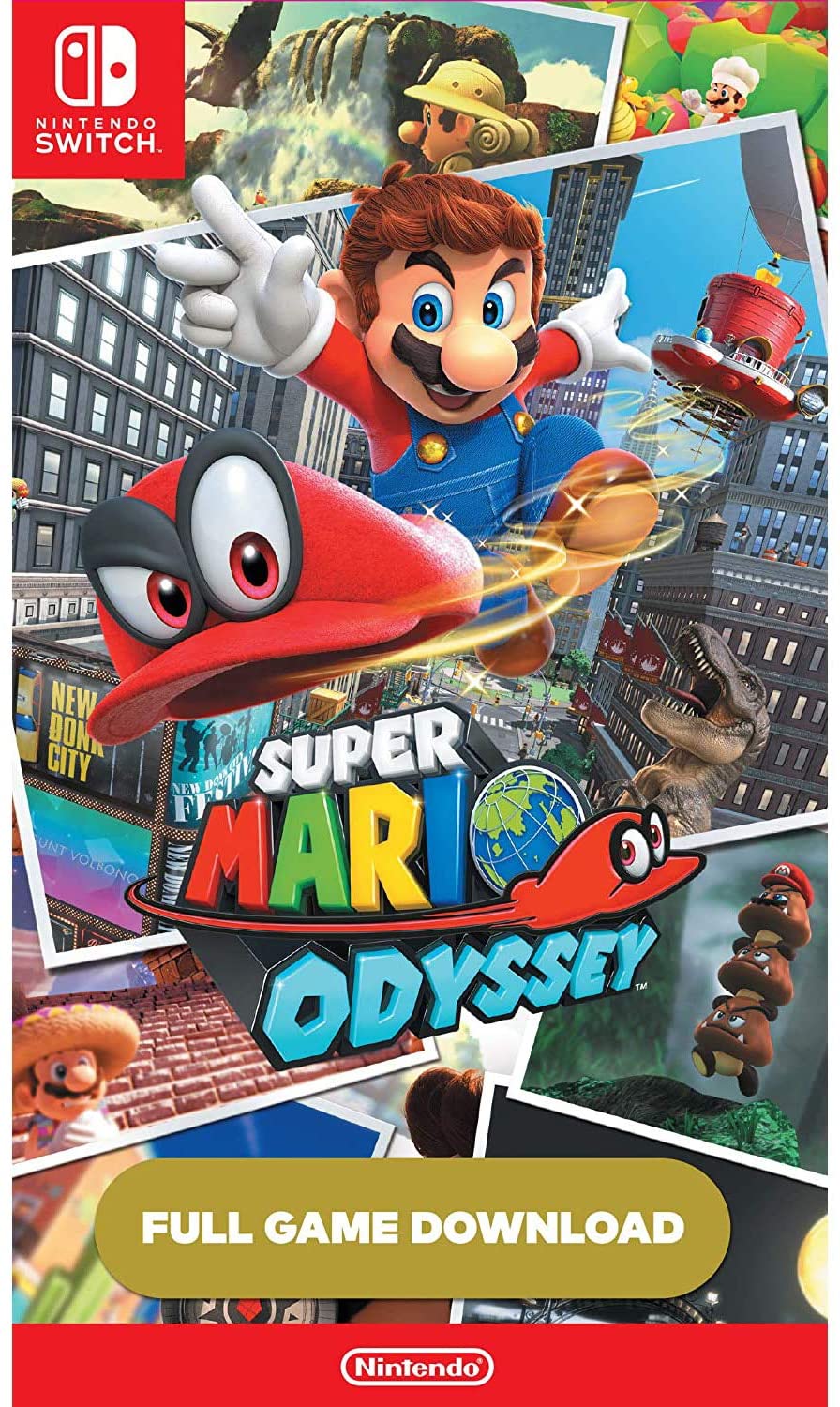 [US] Bộ tay cầm Nintendo Switch Pro Controller và Code game Super Mario Odyssey