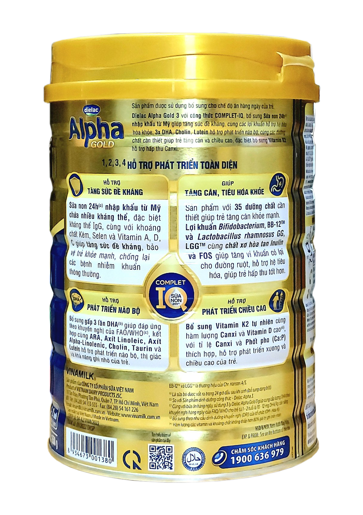 Sữa Dielac Alpha Gold 3 900g [Date mới nhất]