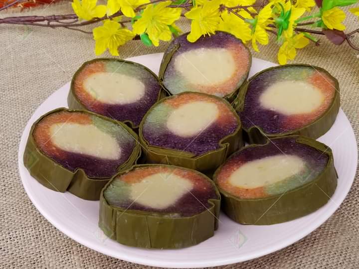Bánh Tét Sắc Nhân Đậu Chay[Bánh tét Trà Cuôn Hai Lý tại Trà Vinh]