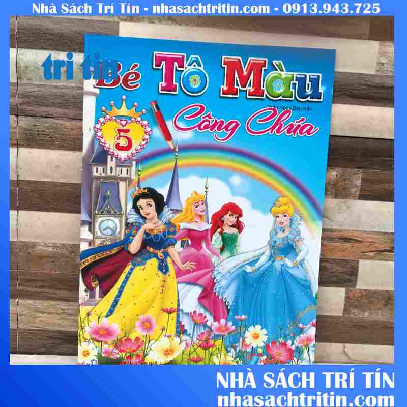 [HCM]TRANH: ✅  ✅ BÉ TẬP TÔ MÀU CÔNG CHÚA.
