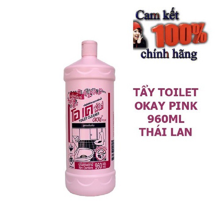 Nước Tẩy Toilet OKAY PINK Hàng Thái Lan Chính Hãng 960ml - HIKAWA