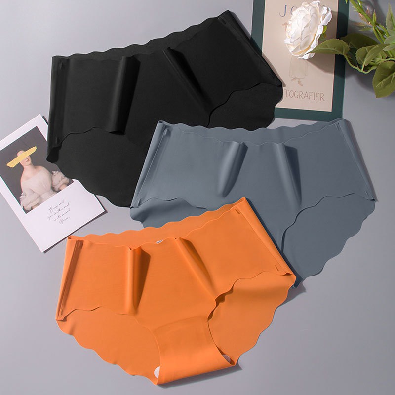 Quần lót nữ đúc su thun lạnh, không viền hình sóng C63