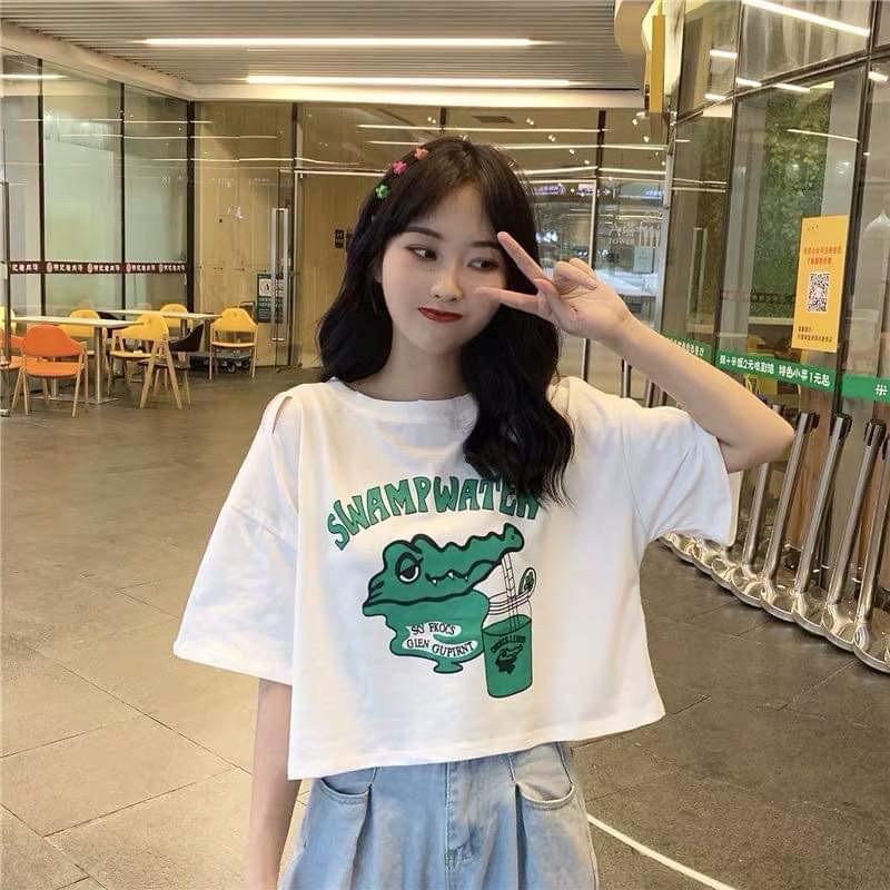 Áo croptop cá sấu Swamp NTA0220