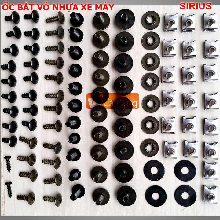 [HCM]Bộ ốc xe BẮT DÀN NHỰA XESIRIUS