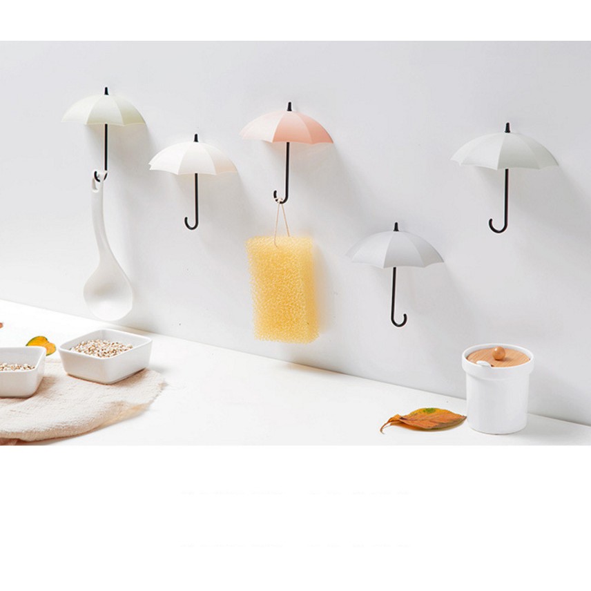 Móc treo đồ dính tường hình ô dù đẹp