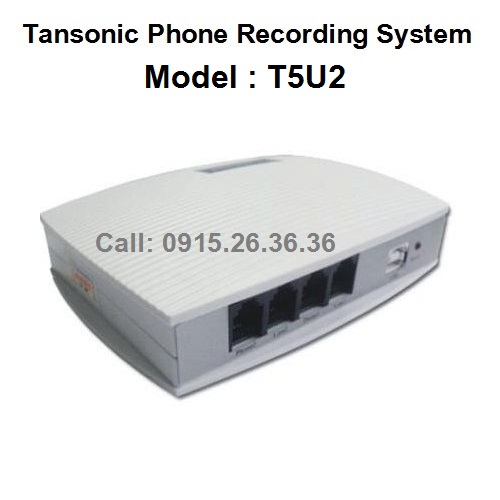 BOX GHI ÂM ĐIỆN THOẠI TANSONIC 2 LINE (CẮM CỔNG USB) T5U2