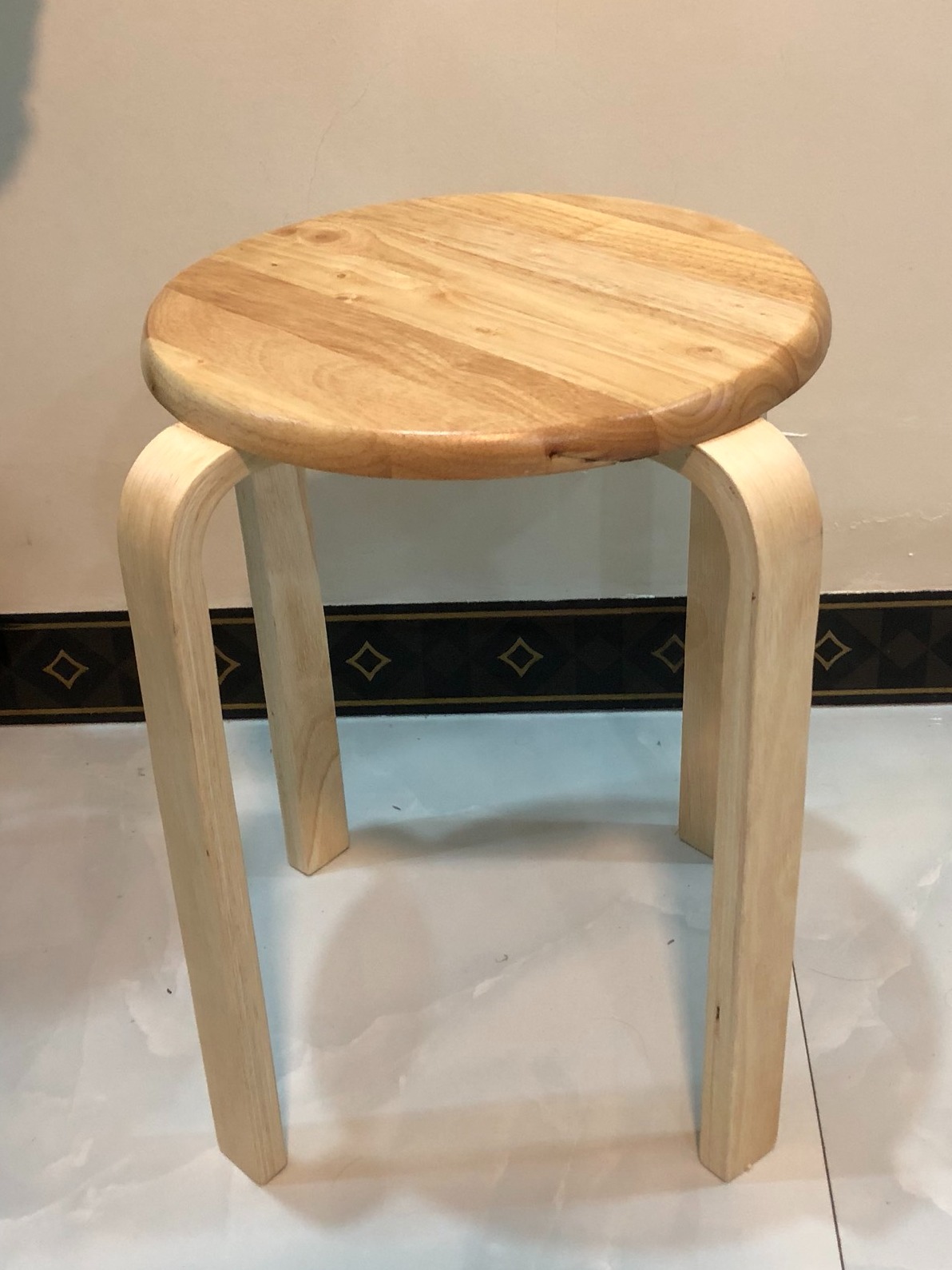 Ghế đôn, ghế đẩu gỗ xếp chồng dễ dàng