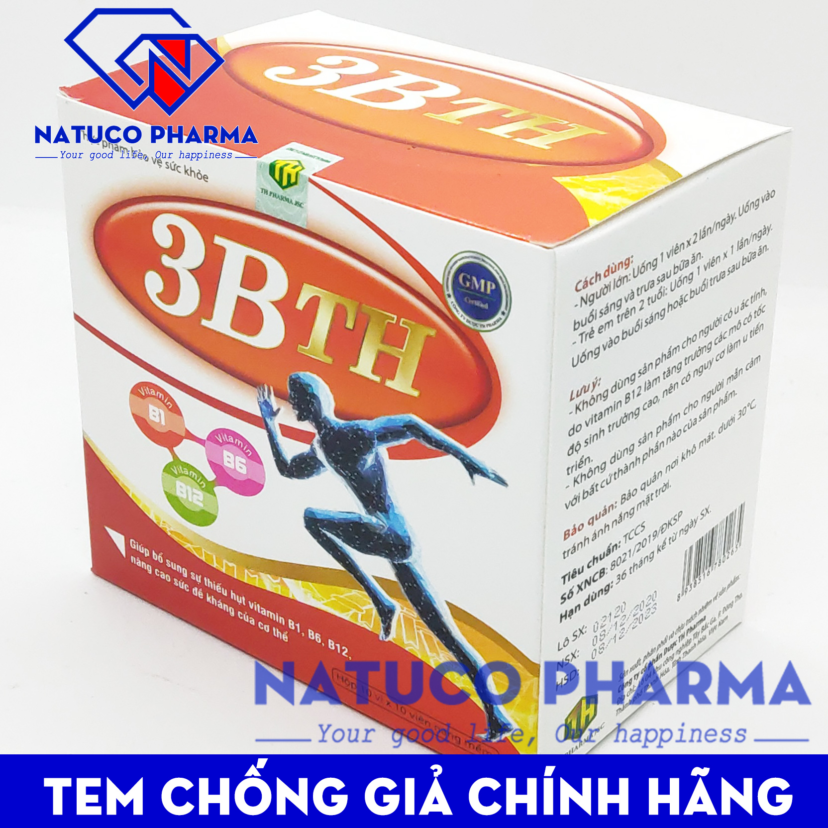 Viên uống bổ sung Vitamin - Bổ sung vitamin nhóm B giúp tăng cường sức đề kháng - giảm mệt mỏi - Hộp 60 viên chuẩn GMP dùng cho trẻ trên 2 tuổi