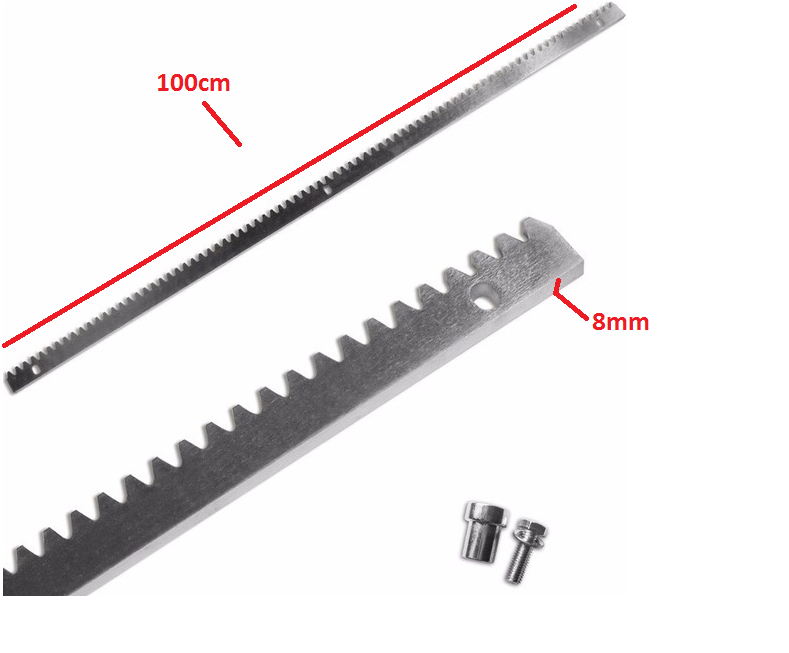 Bộ 04 thanh ray( 4 mét) cửa cổng cửa lùa Sliding Gate 100Cm( ray thép dày 8mm)