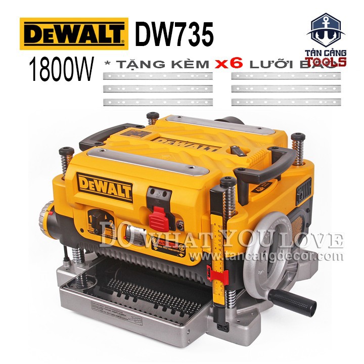 [Trả góp 0%] Máy Bào Cuốn Dewalt DW735 - Tặng Kèm 3 Lưỡi Bào