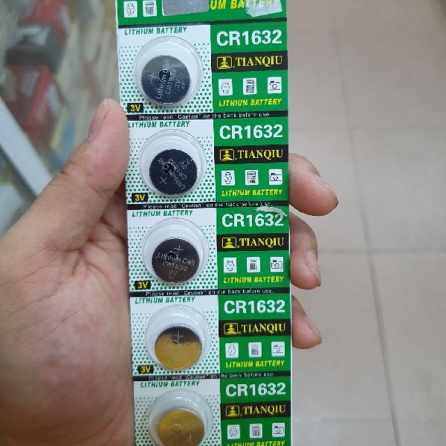 Vỉ 5 viên pin CR1632 Lithium Battery 3V ( GIÁ 5 VIÊN )