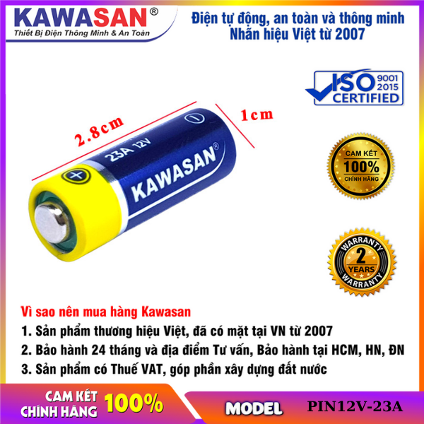 PIN ALKALINE 23A 12V KAWASAN