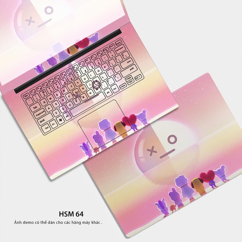 Skin dán laptop - mẫu bt21