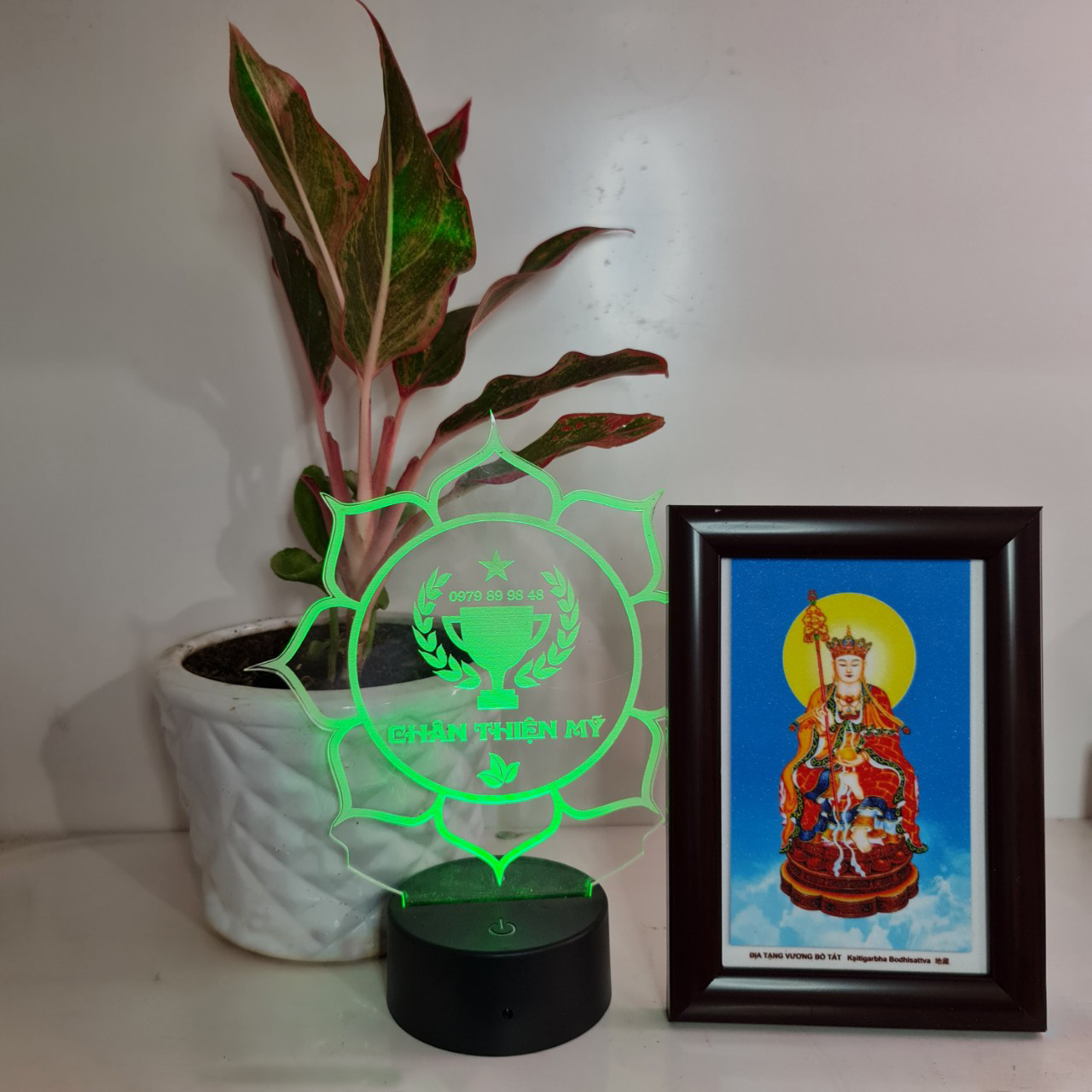 [Xả kho] Tranh để bàn hình Phật giáo 14x20cm
