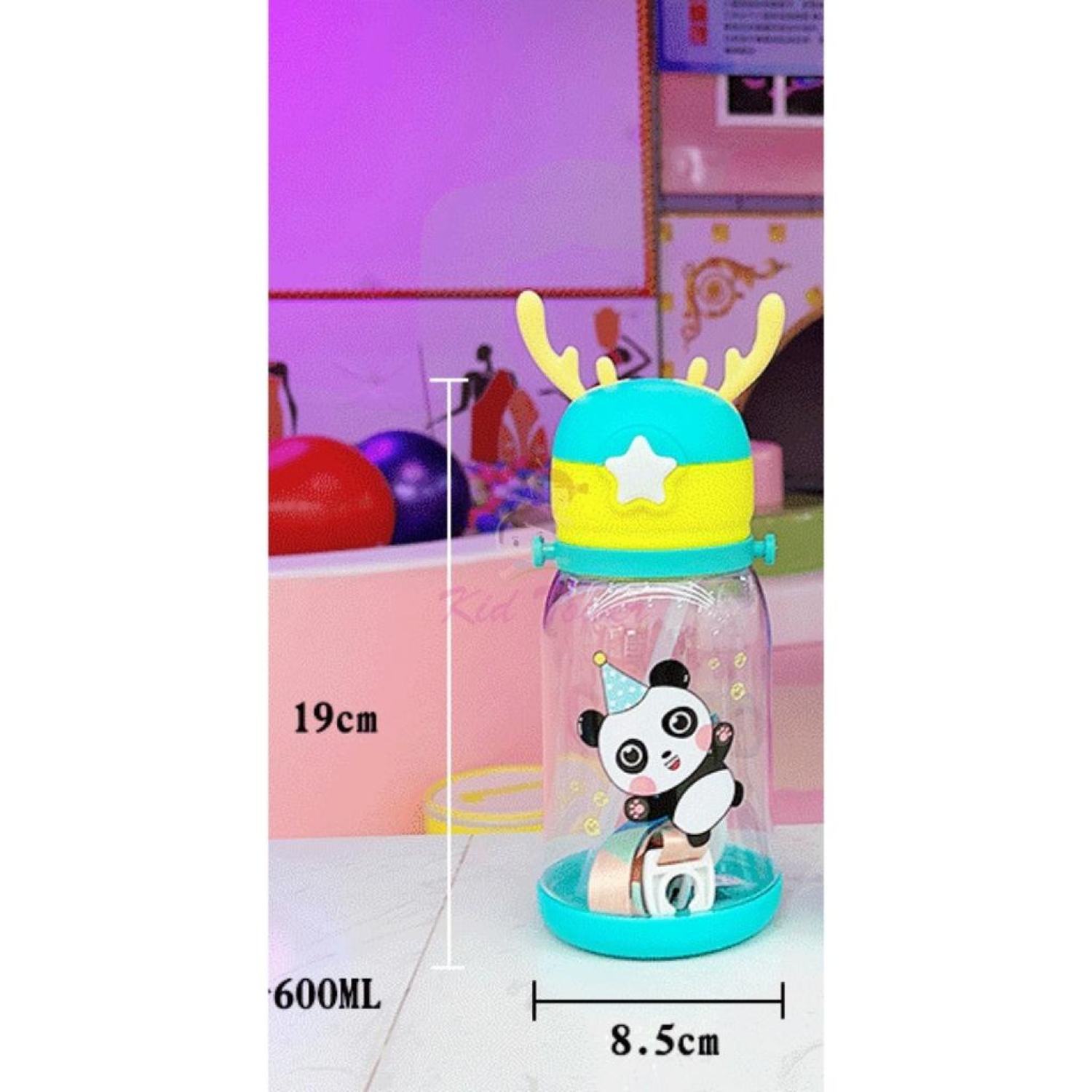 Bình đựng nước có ống hút cute cho bé đi học