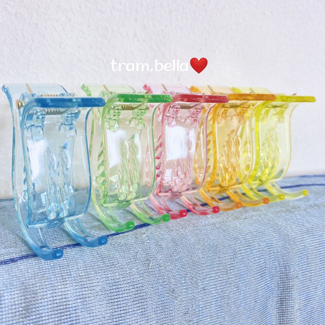 Kẹp tóc càng cua 5 răng nhiều màu - Trâm Bella
