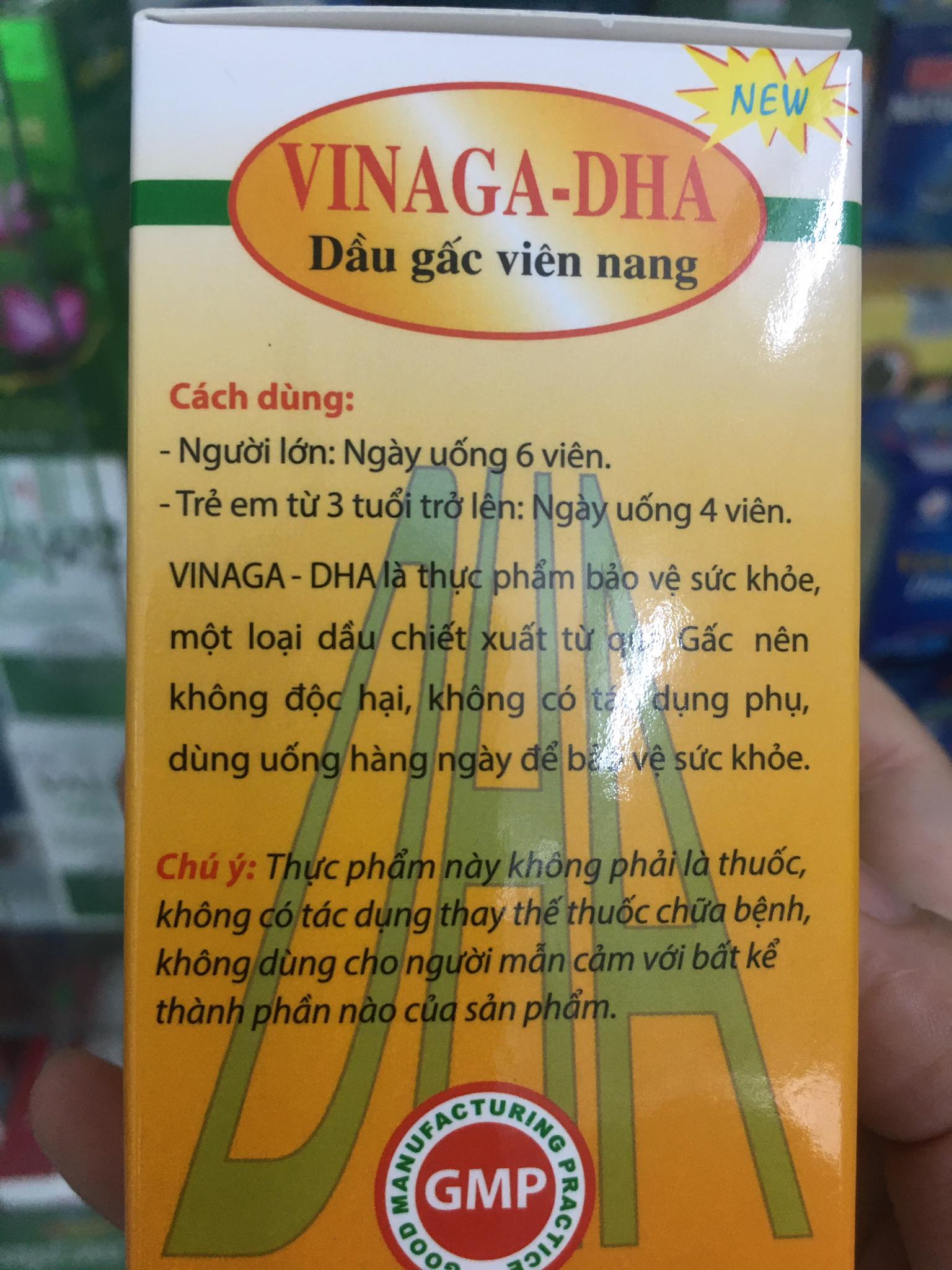DẦU GẤC VINAGA-DHA lọ 100 viên