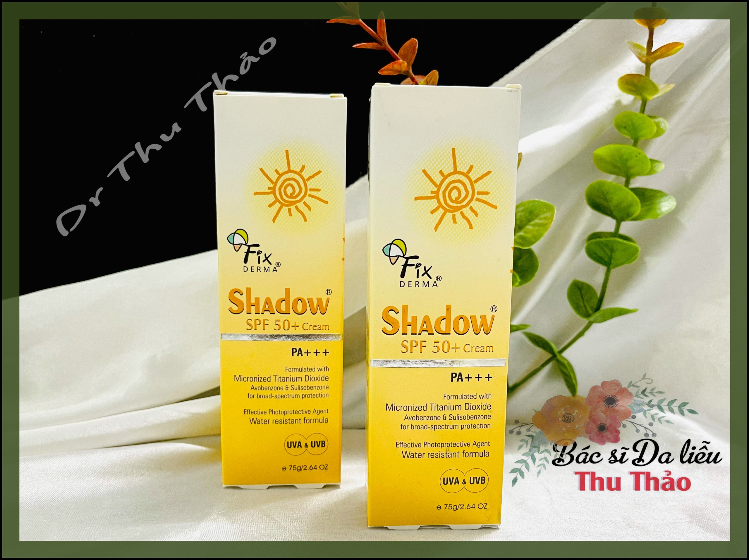 [HCM]KEM CHỐNG NẮNG FIXDERMA SHADOW SPF 50+ CREAM