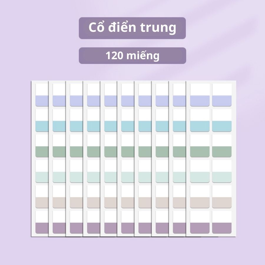 Đánh dấu trang nhiều màu No34, đánh dấu nhựa Pet, basic
