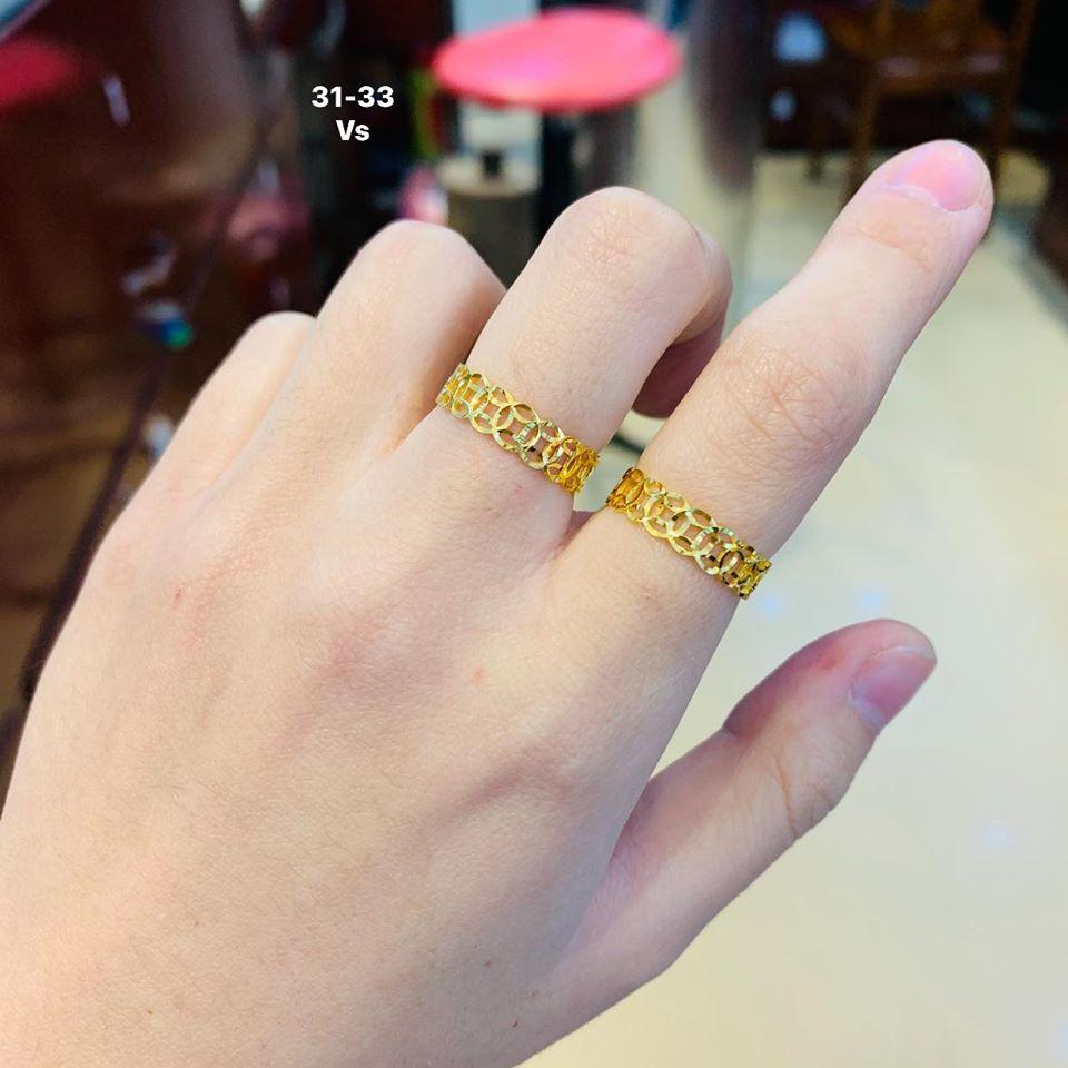 Nhẫn kim tiền vàng tây có bảo hành