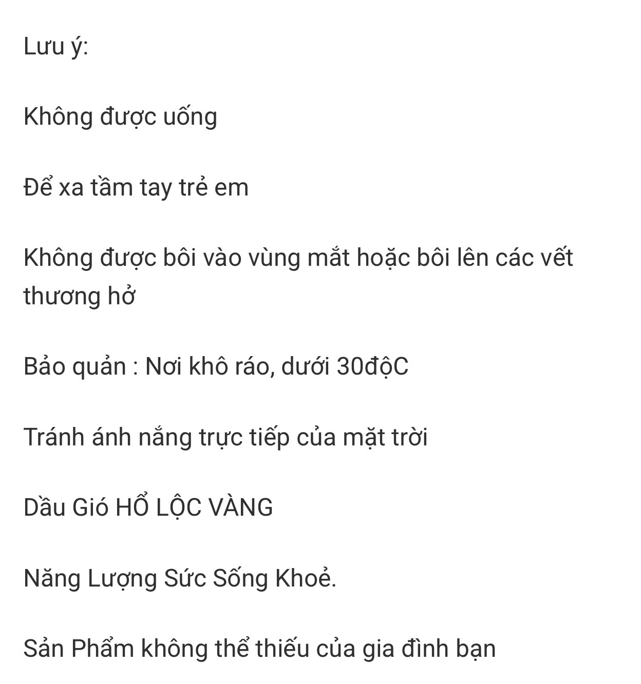 Dầu xanh HỔ LỘC VÀNG(Chai 7ml)