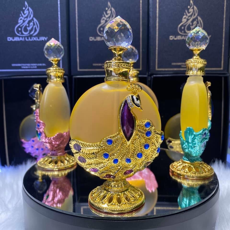 Tinh Dầu Nước Hoa Dubai Con Công VÀNG 35ml