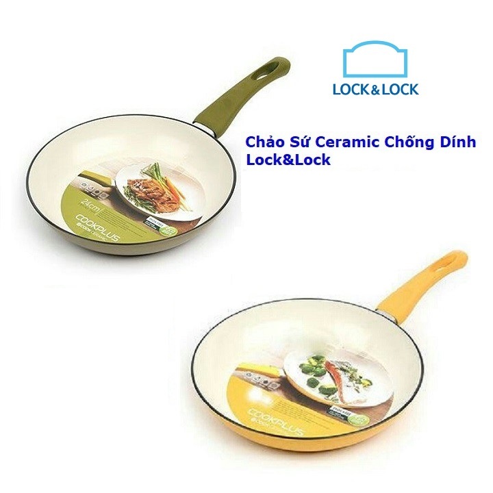 Chảo sứ ceramic lock&lock - chảo sứ ceramic