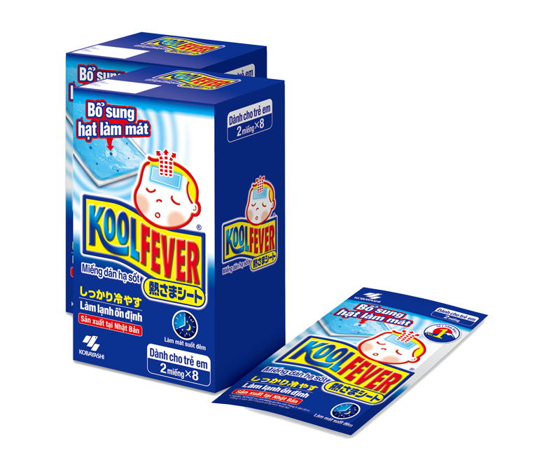 Miếng dán hạ sốt Koolfever – Hỗ trợ hạ sốt, giảm nhiệt độ trên da