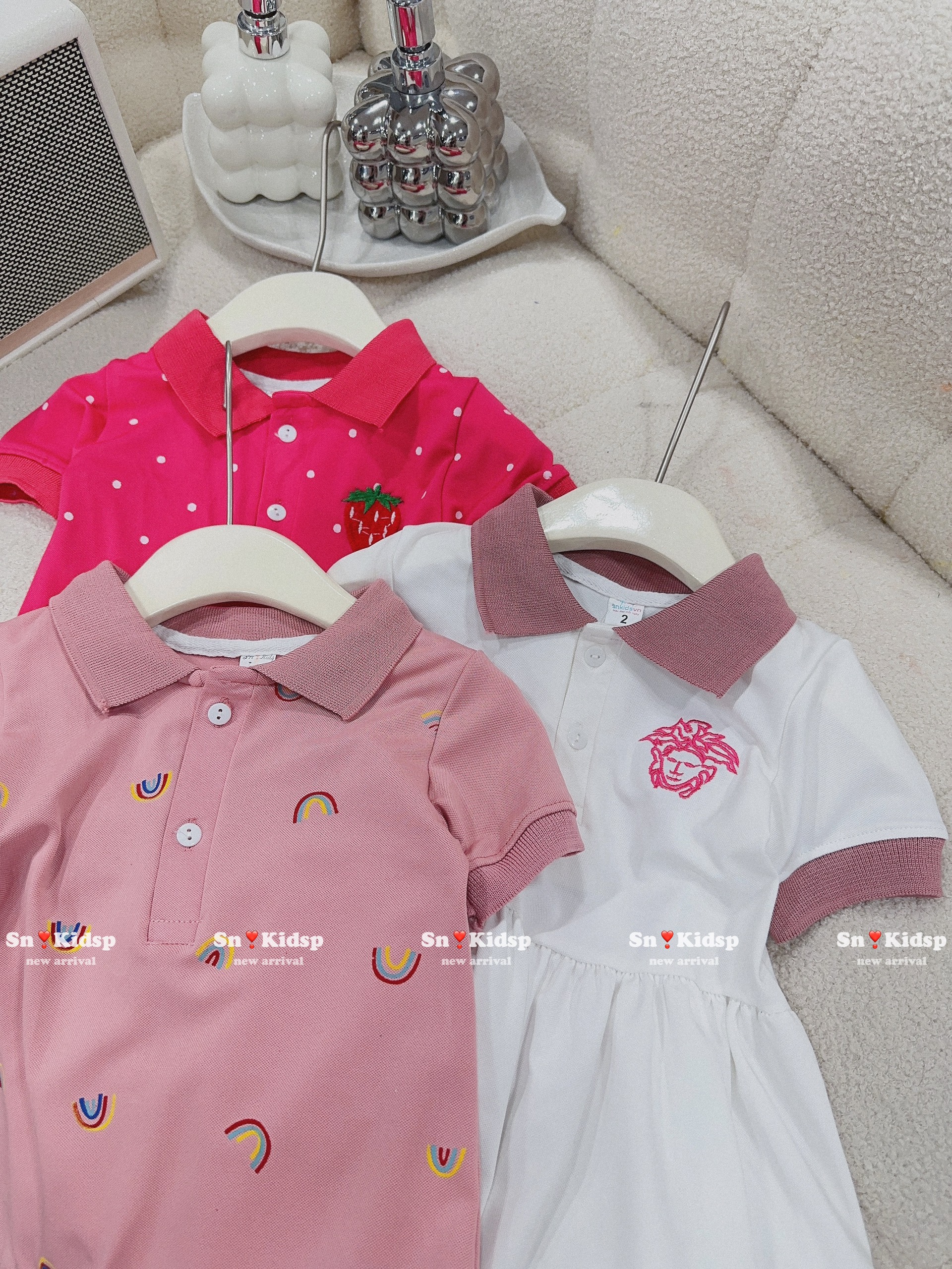 Váy polo mẫu đuôi cá cho bé gái
