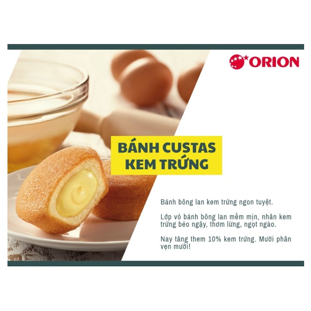 Bánh Bông Lan Kem Trứng Custas ORION