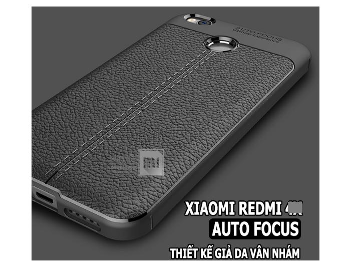 Ốp lưng silicon dẻo vân da cho Xiaomi Red mi Note 5A prime