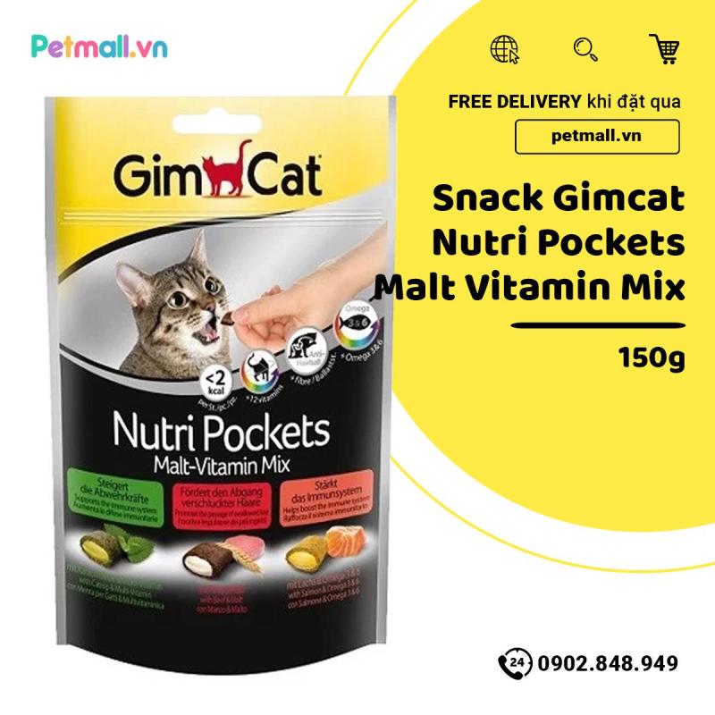Snack Gimcat Nutri Pockets Malt Vitamin Mix - 150g