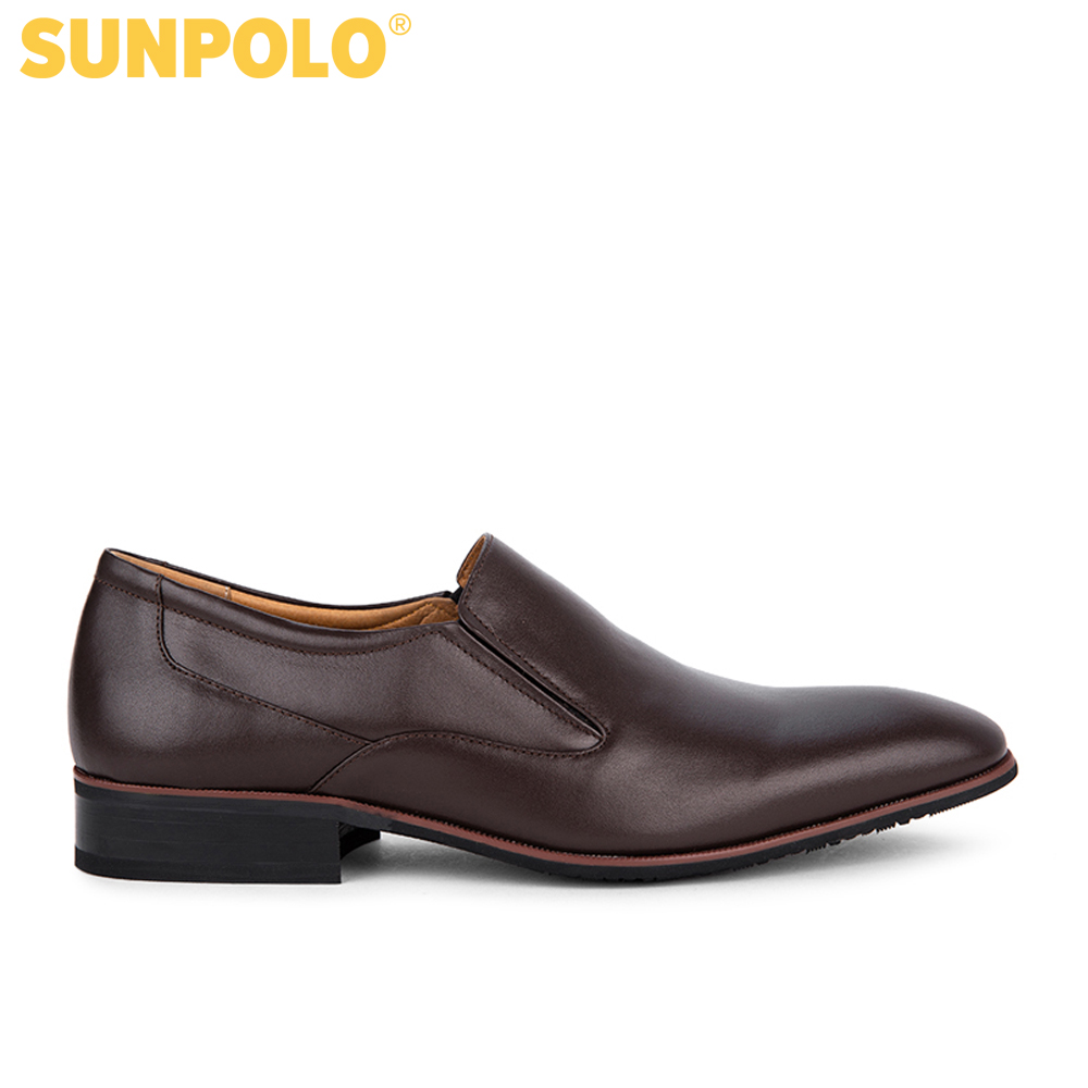Giày Tây Nam Da Bò SUNPOLO SUMU6673 (Đen, Nâu)