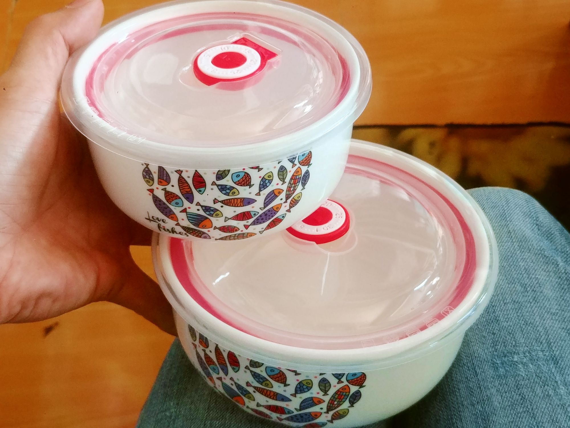 Bộ 2 thố sứ cao cấp nắp chân không