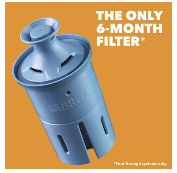 Brita LONG LAST Replacement Filter for Pitcher Water Filtration System (Pack of 1) [lõi lọc nước thay thế, Brita chính hãng từ Mỹ]