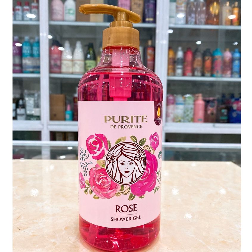Sữa Tắm Purite De Provence Hoa Hồng 850ml - KÈM TẶNG CHAI 250ML