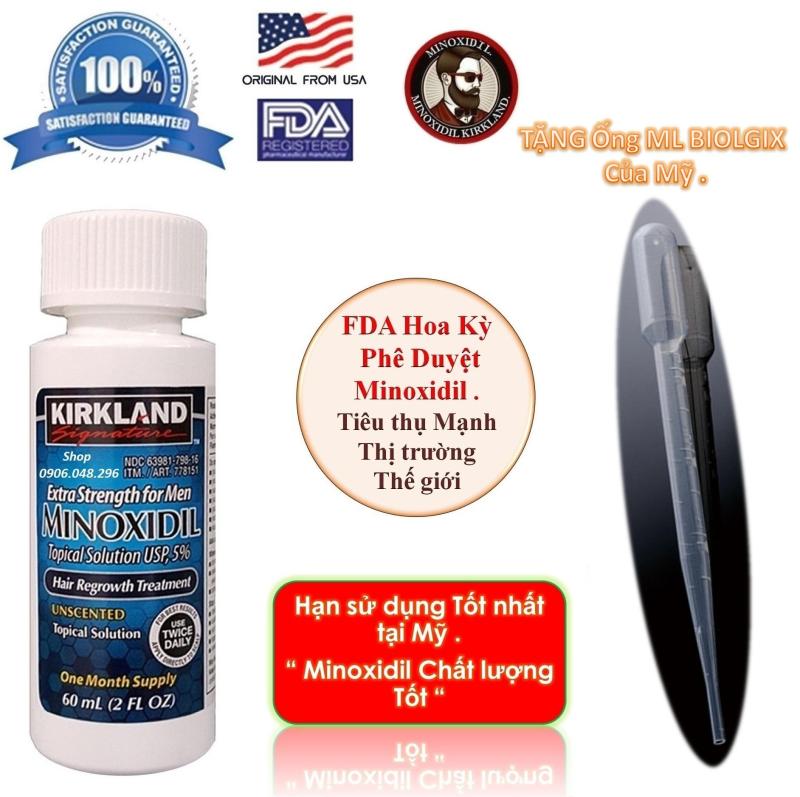 Sản phẩm mọc Tóc Râu Minoxidil Kirkland USA   từ Hoa Kỳ - 1 Chai cao cấp