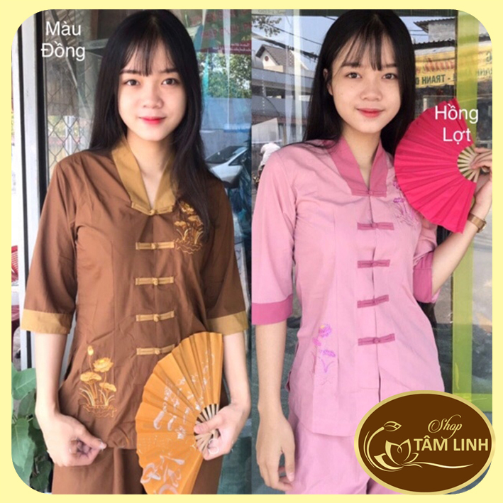 Đồ Lam Đi Chùa _ Mẫu La Hán Phối Nữ
