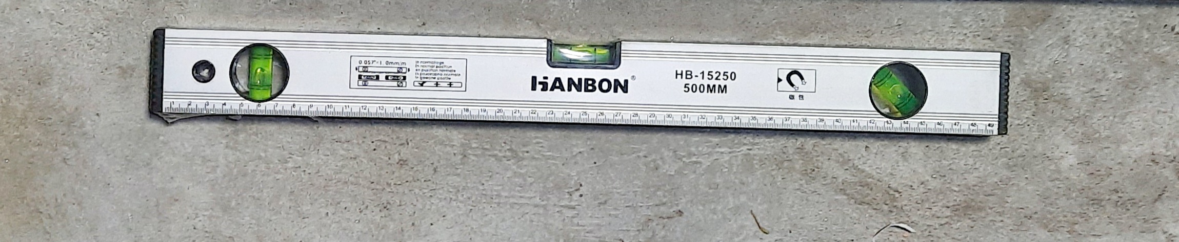 Thước nivo cao cấp Hanbon, thước thủy, livo cân bằng, thăng bằng mini 40, 50, 60, 80cm