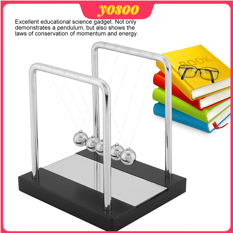 Newton's Cradle Balance Steel Balls Physics Science Pendulum Ornaments Toy Desk