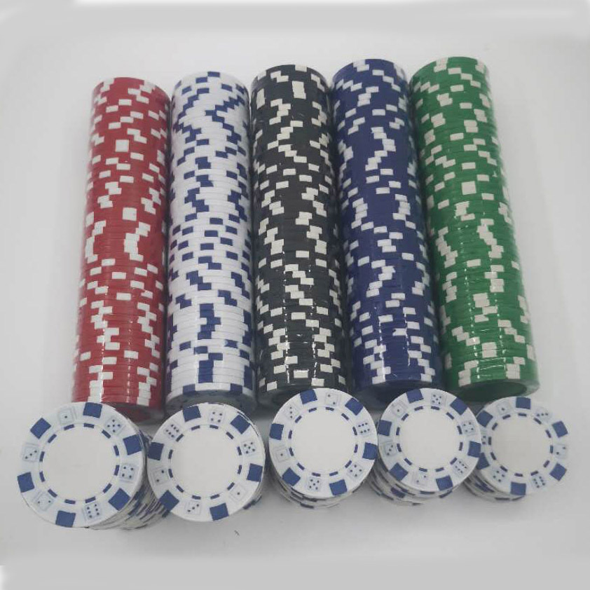 Set 10 phỉnh,chip Poker không số bằng nhựa lõi thép mới nhất 2021 