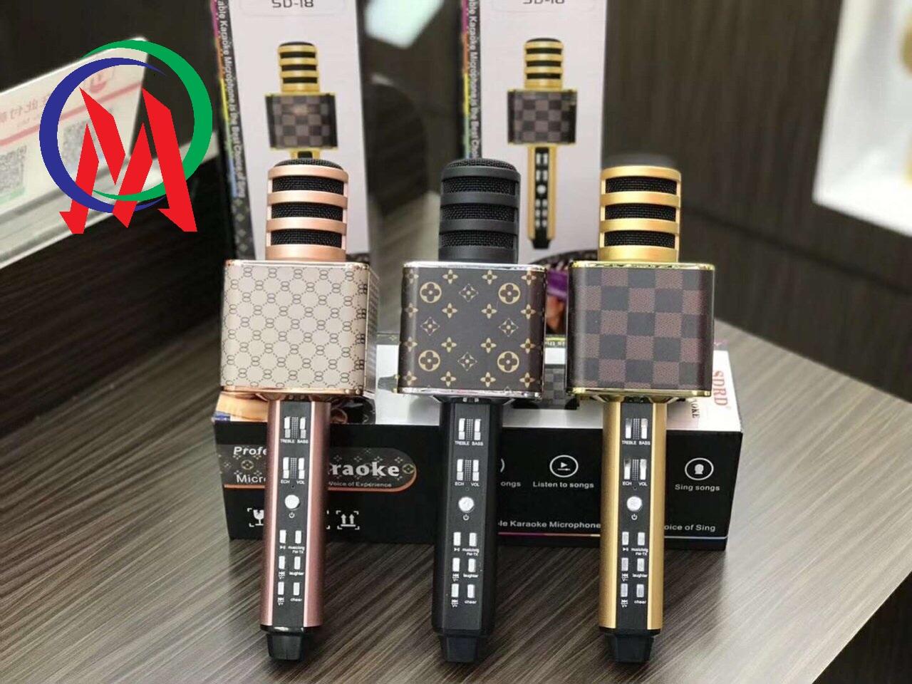[HCM][Hàng hót giá rẻ] Micro hát karaoke kèm loa bluetooth SD-18 CHUẨN ÂM THANH – CHUẨN CHẤT