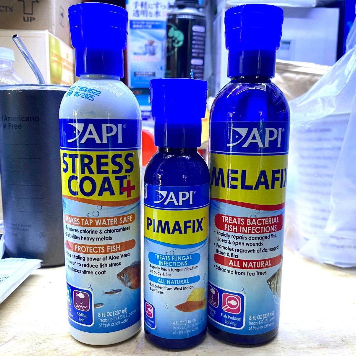 PIMAFIX, MELAFIX, STRESS COAT dưỡng cá của API