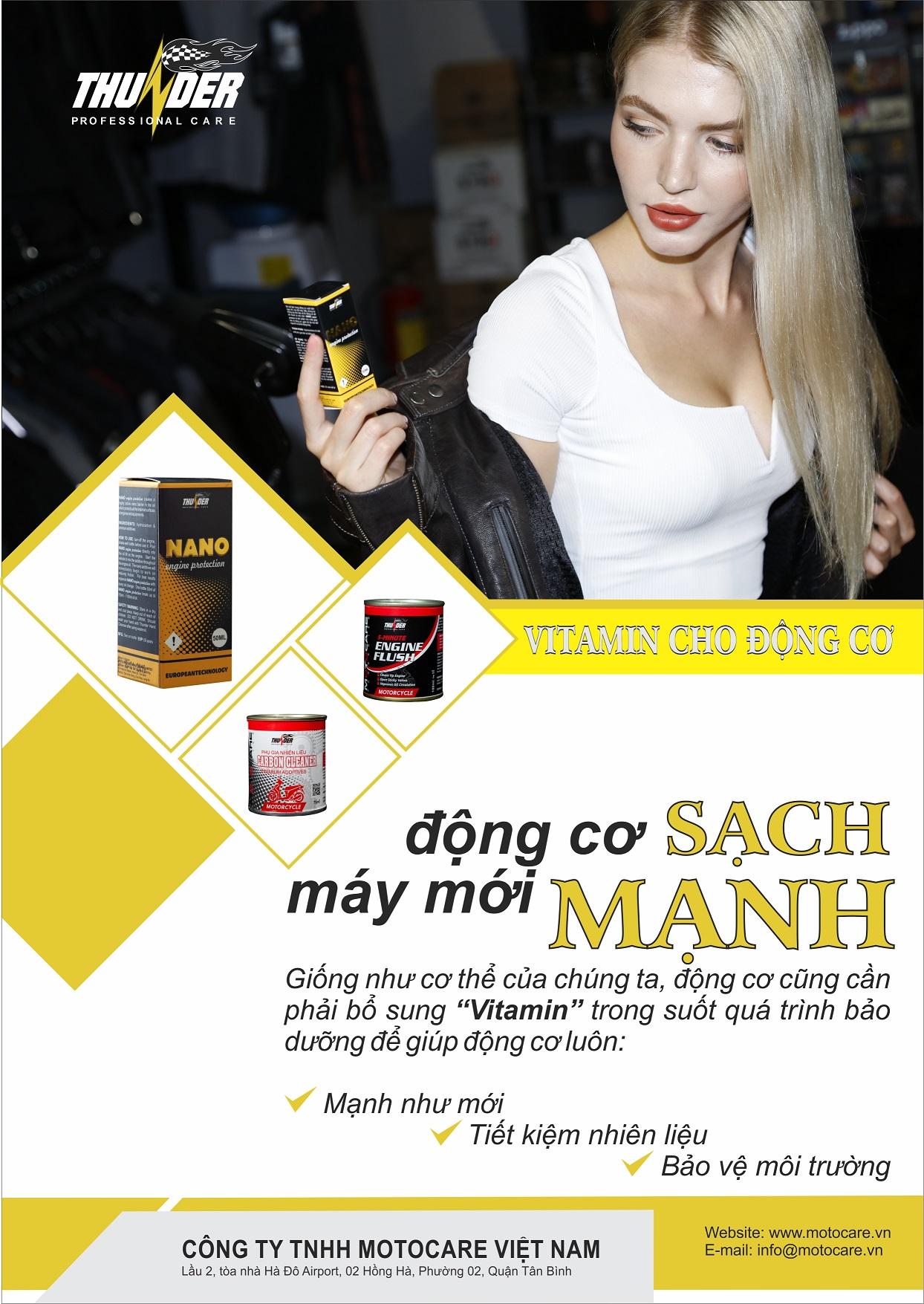 [HCM]Súc Rửa động cơ xe máy Thunder Engine Flush 100ml
