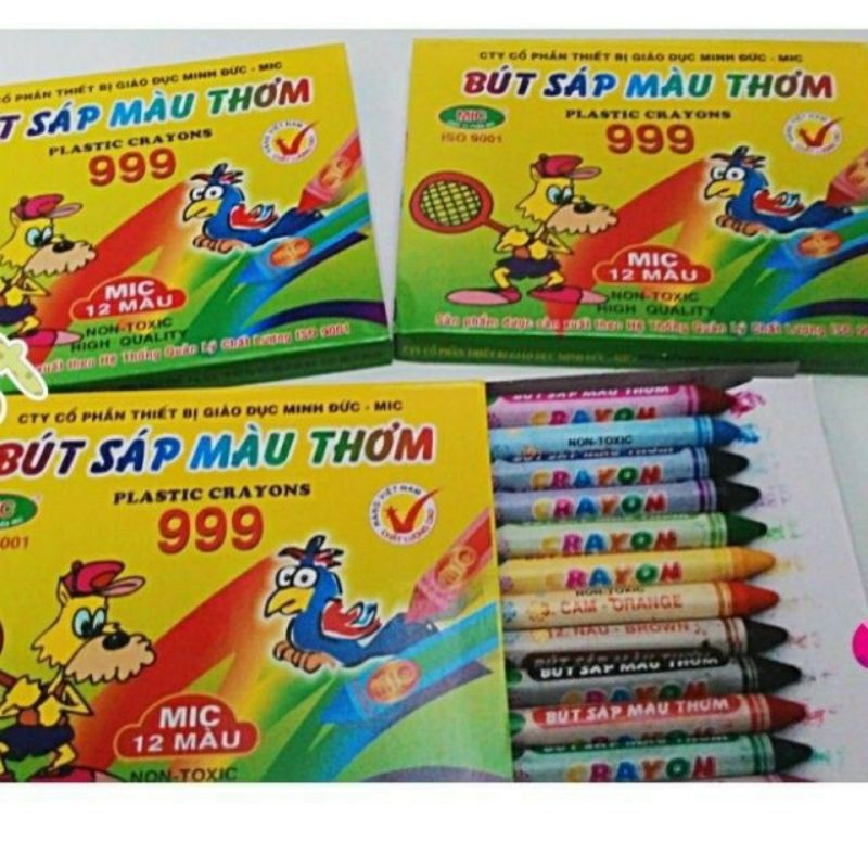 Bút sáp 12 màu MIC 999