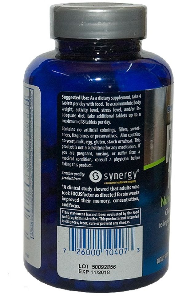 Viên uống bổ não Focus Factor 180 viên