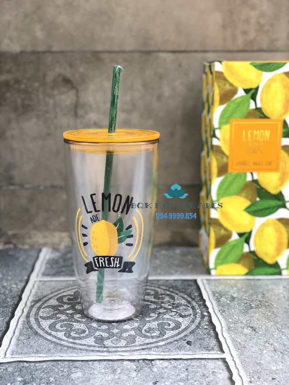 [HCM][ Lock&Lock ] Ly Nhựa Có Ống Hút Lock&Lock 750ml Hap507