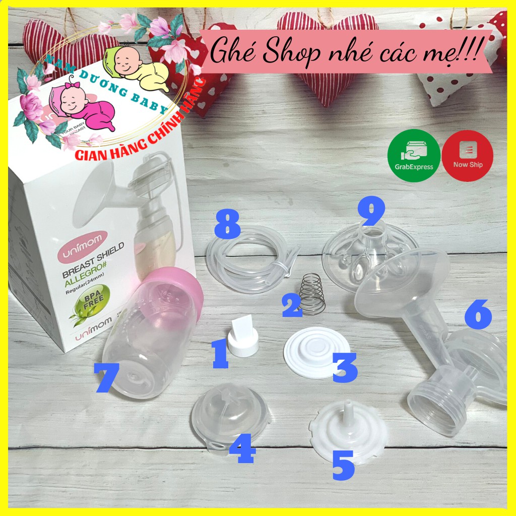 Phụ Kiện Máy Hút Sữa Unimom ( lẻ Full bộ )