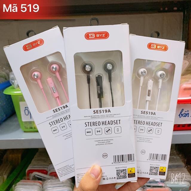 Tai nghe điện thoại BYZ SE519
