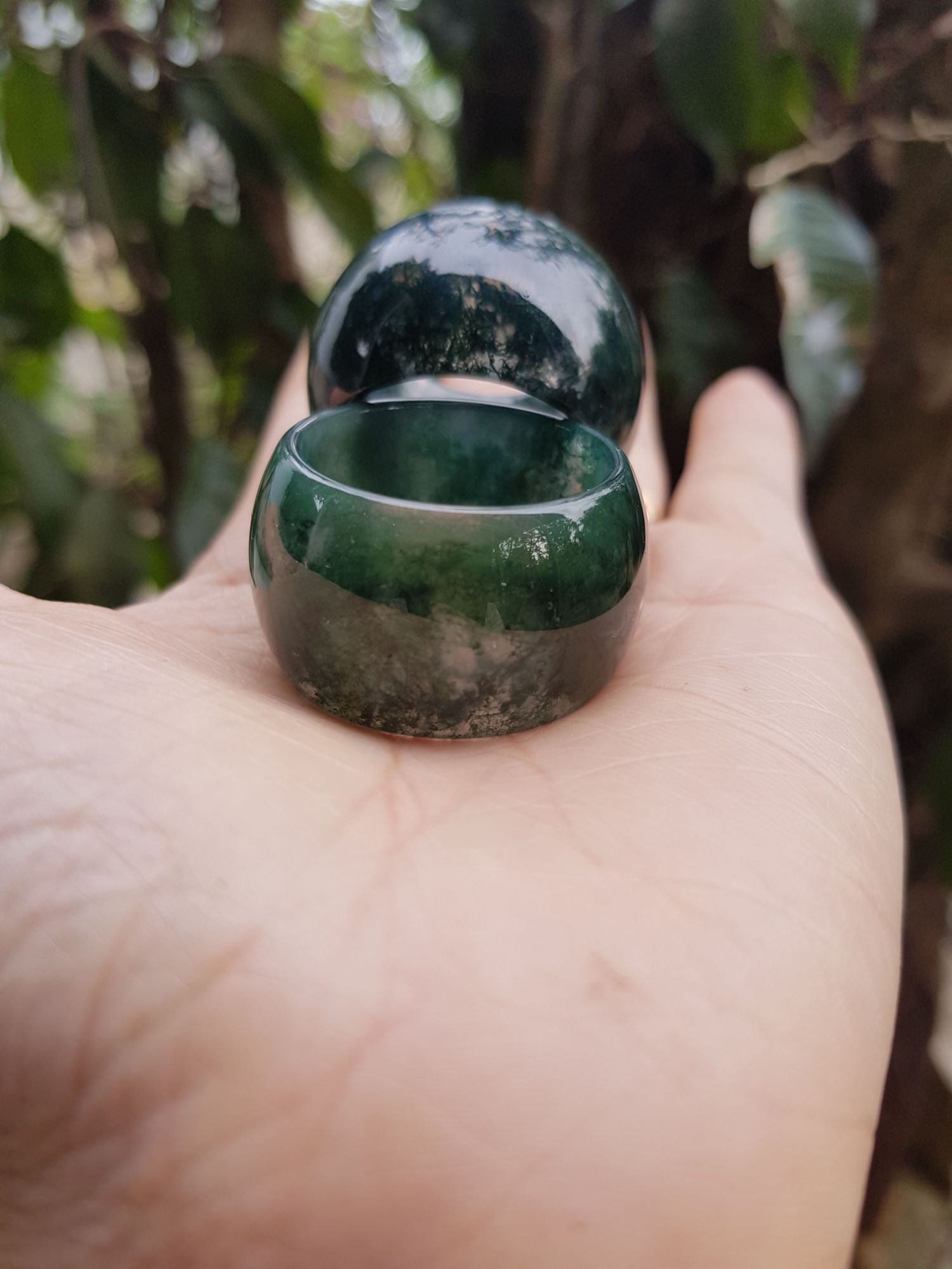 Nhẫn Đá Băng Ngọc Thủy Tảo, Nhẫn nam